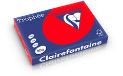 Kopieerpapier A3 koraalrood FSC houtvrij 500 vel, 80 grs.